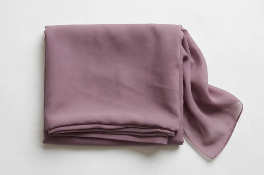 Mauve Plain Dupatta — Noor Libaas